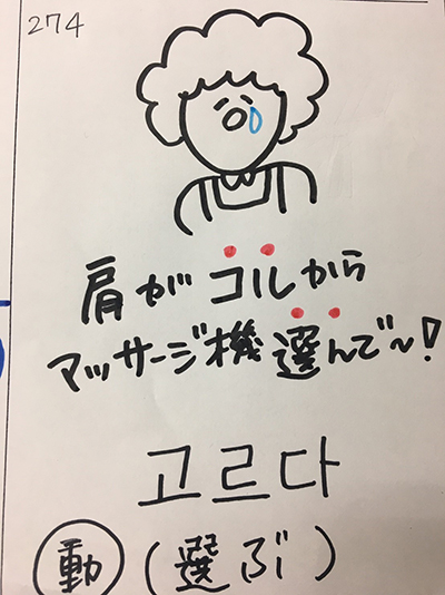 고르다：選ぶ（インパクト単語帳）