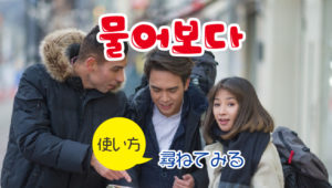 32韓国語動詞_尋ねてみる물어보다