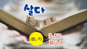 41動詞_살다暮らす