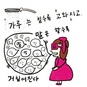 가루는 칠수록 고와지고, 말은 할수록 거칠어진다