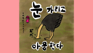 눈 가리고 아웅한다
